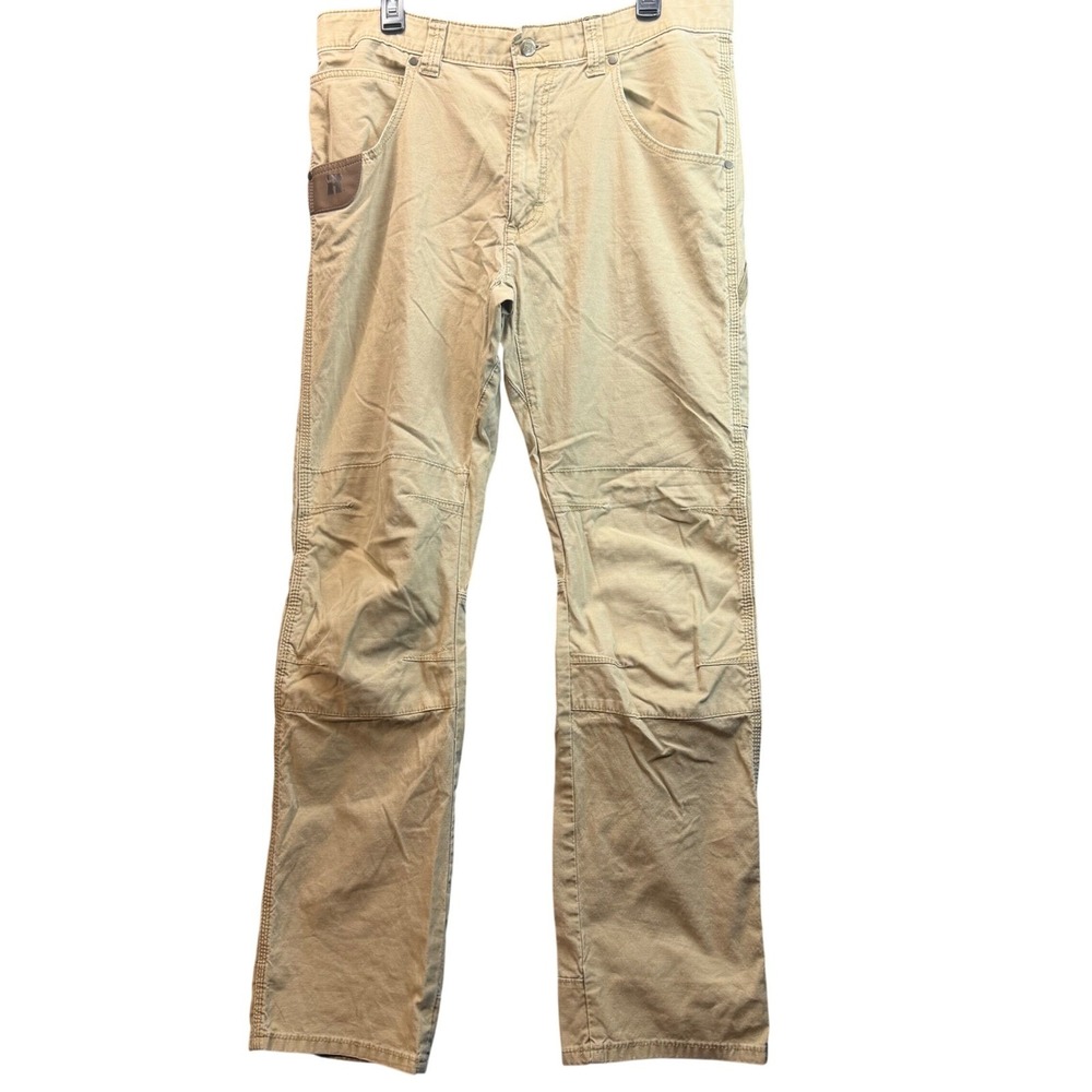 Wrangler Riggs Workwear Pants Mens‎ 34x34 Tan Utility Double Knee Utility Cargo